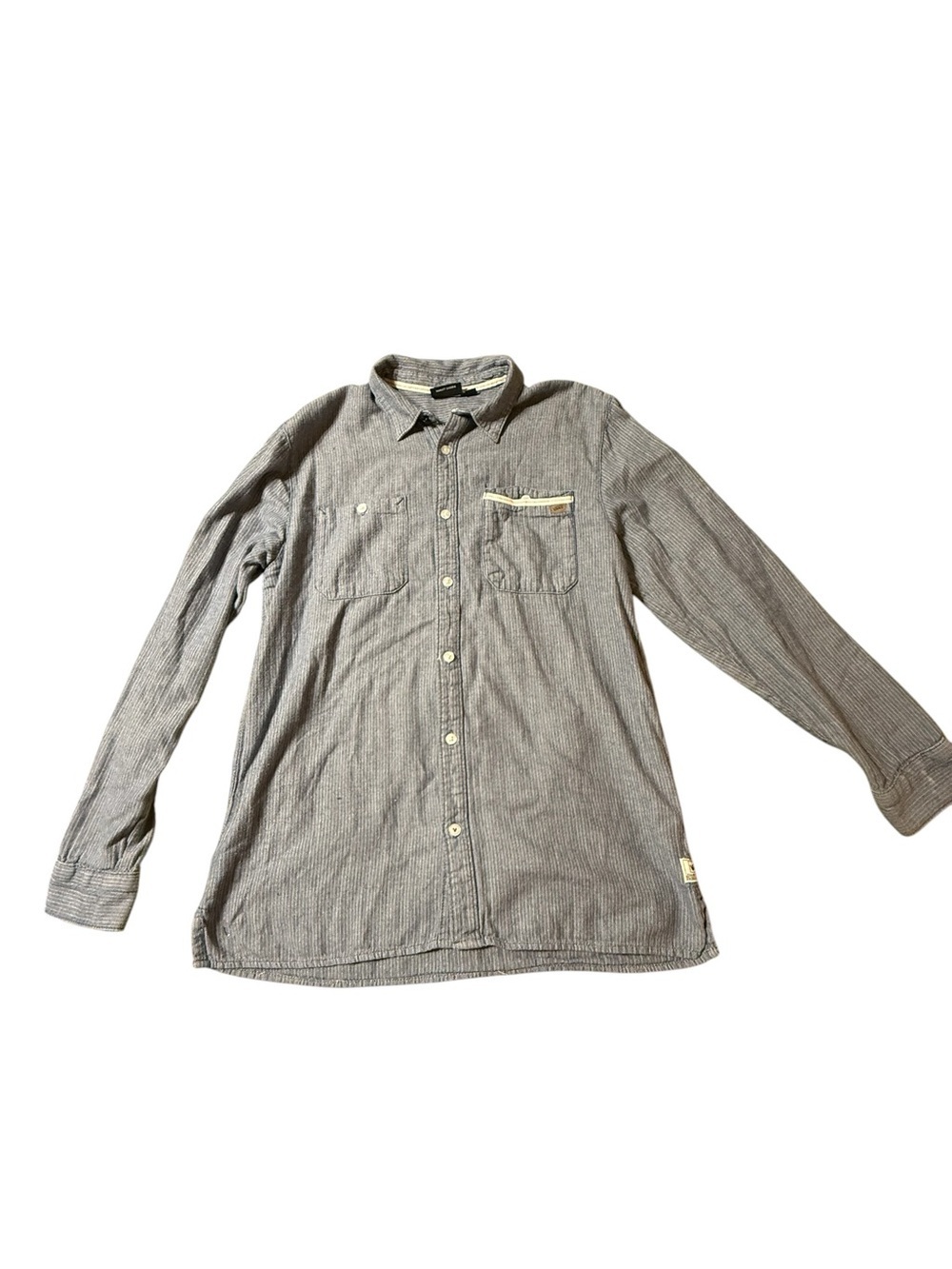 vintage vans long sleeve Button Down shirt Large